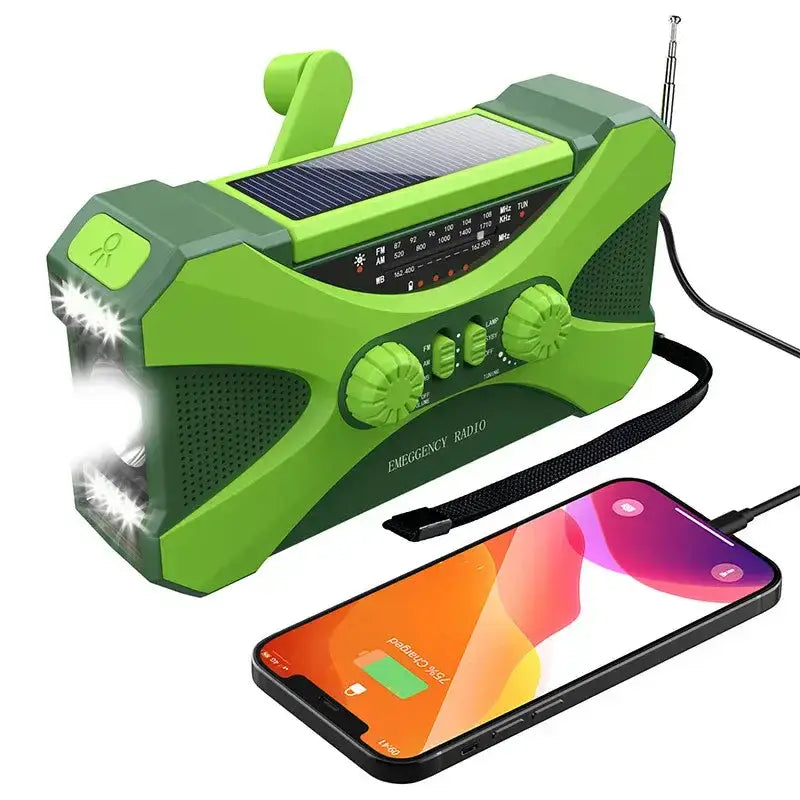Multifunctional 10000mAh Solar Crank Radio (2 colours available) – view 13
