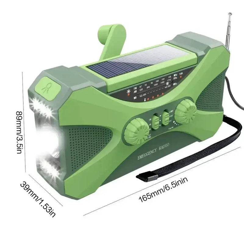 Multifunctional 10000mAh Solar Crank Radio (2 colours available) – view 3