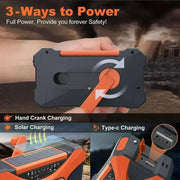 Multifunctional 10000mAh Solar Crank Radio (2 colours available) – view 7