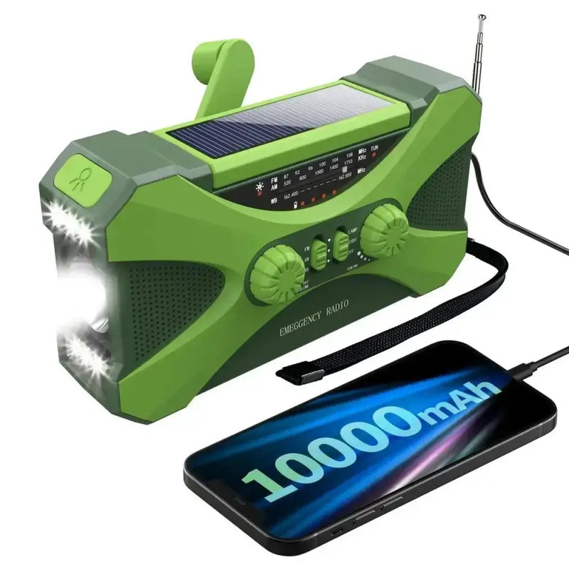 Multifunctional 10000mAh Solar Crank Radio (2 colours available) – view 11