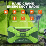 Multifunctional 10000mAh Solar Crank Radio (2 colours available) – view 5