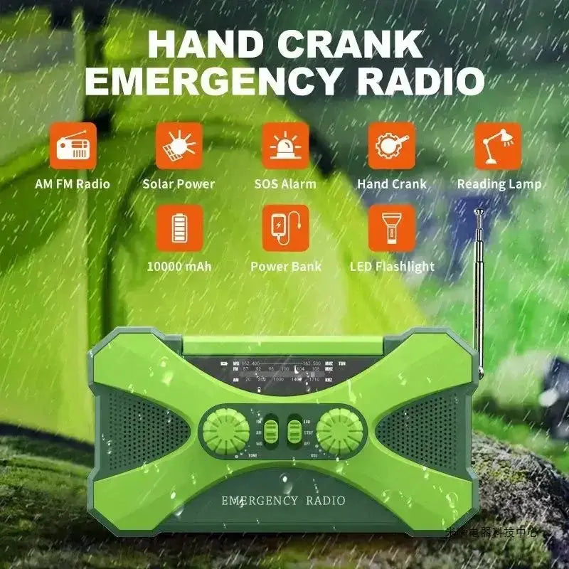 Multifunctional 10000mAh Solar Crank Radio (2 colours available) – view 5