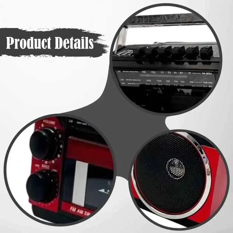 Habicare Portable AM/FM Radio Cassette Player Portable AM/FM Radio Cassette Player
