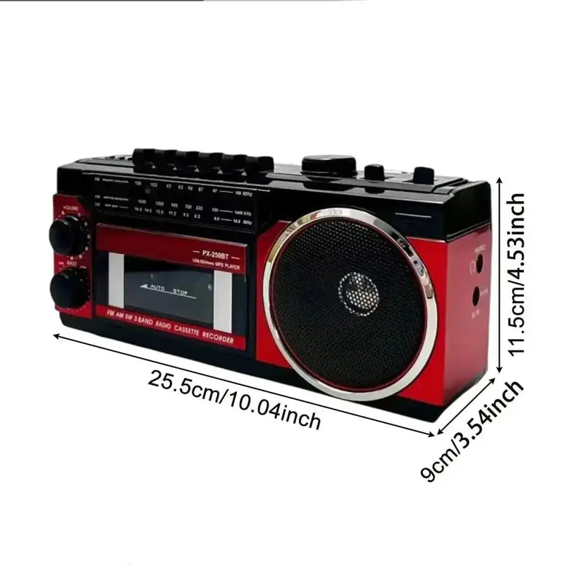 Habicare Portable AM/FM Radio Cassette Player Portable AM/FM Radio Cassette Player