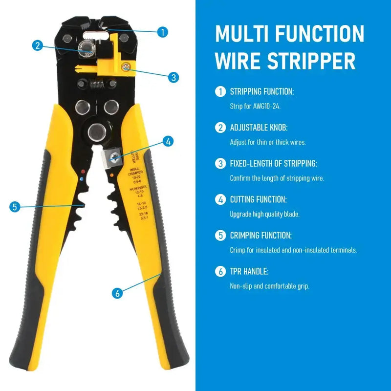 Multifunctional Wire Stripper & Crimper Pliers (different models available) – view 2