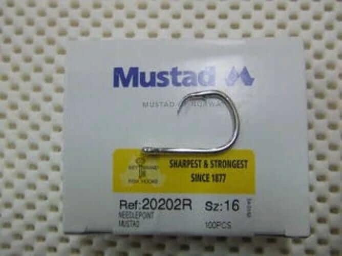 MUSTAD General Mustad #16R x 100pc Mustad 16R Snapper Hooks 100pc Box of Quality