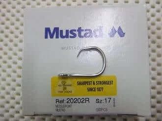 MUSTAD General Mustad #17R  x 100pc Mustad 17R Snapper Hooks 100pc Box for Saltwater
