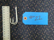 Action Fishing Nets HOOKS No.22 Double Tuna Trolling Hook - 1 piece Double Tuna Trolling Hook No22 Action Fishing Nets