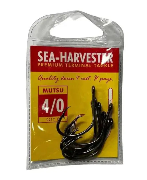 Sea-Harvester Mutsu Hook 4O Pack 8 Self-Setting Mouth Hooking For Surf Fishing Gear