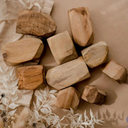 Curious Moonbeam Blocks Natural Wooden Balancing Gems - QToys | Wooden Toy NZ Natural Wooden Balancing Gems - QToys | Wooden Toy NZ