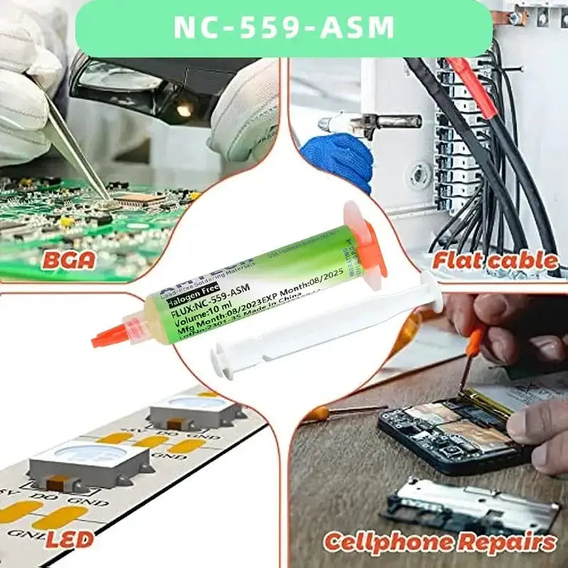 NC-559-ASM No-Clean Solder Paste (10cc) (different quantities available) – view 2