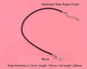 Resin Art NZ Necklace Wax Rope Necklace Wax Rope Extension Chain Cord Necklace Wax Rope Extension Chain Cord | NZ