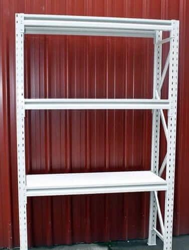 Actionoutdoors East Longspan Racking Shelving 2100x1200x600 Three Level Heavy Duty Storage for Warehouses