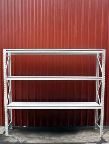 Actionoutdoors East Longspan Racking Shelving 2100x1500x450 3 Level Melamine Shelves Heavy Duty Storage for Warehouses
