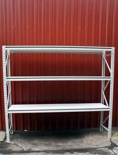 Longspan Shelving Ivory ST 2100x2300x900 3-Level Heavy-Duty Storage by Actionoutdoors-East for Warehouse and Workshop