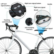Habicare USB Rechargeable 40-LED Bicycle Tail Light with Remote Turn Signals USB Rechargeable 40-LED Bicycle Tail Light with Remote Turn Signals