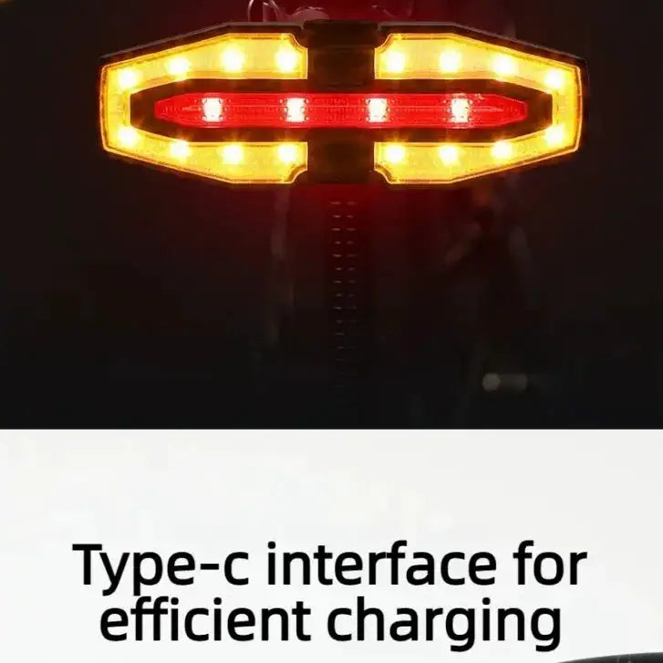 Habicare USB Rechargeable 40-LED Bicycle Tail Light with Remote Turn Signals USB Rechargeable 40-LED Bicycle Tail Light with Remote Turn Signals