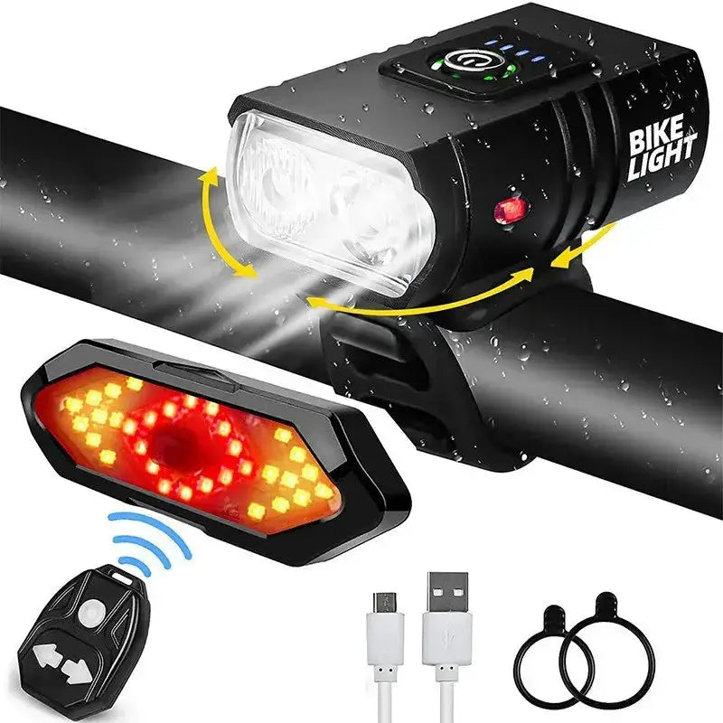 Habicare USB Rechargeable 40-LED Bicycle Tail Light with Remote Turn Signals USB Rechargeable 40-LED Bicycle Tail Light with Remote Turn Signals