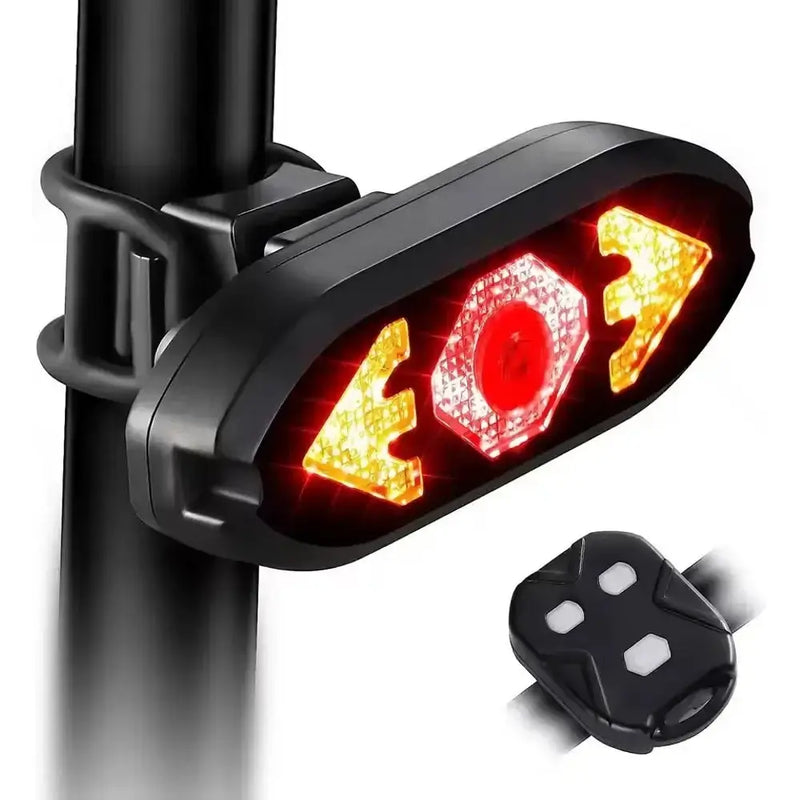 Habicare USB Rechargeable 40-LED Bicycle Tail Light with Remote Turn Signals USB Rechargeable 40-LED Bicycle Tail Light with Remote Turn Signals