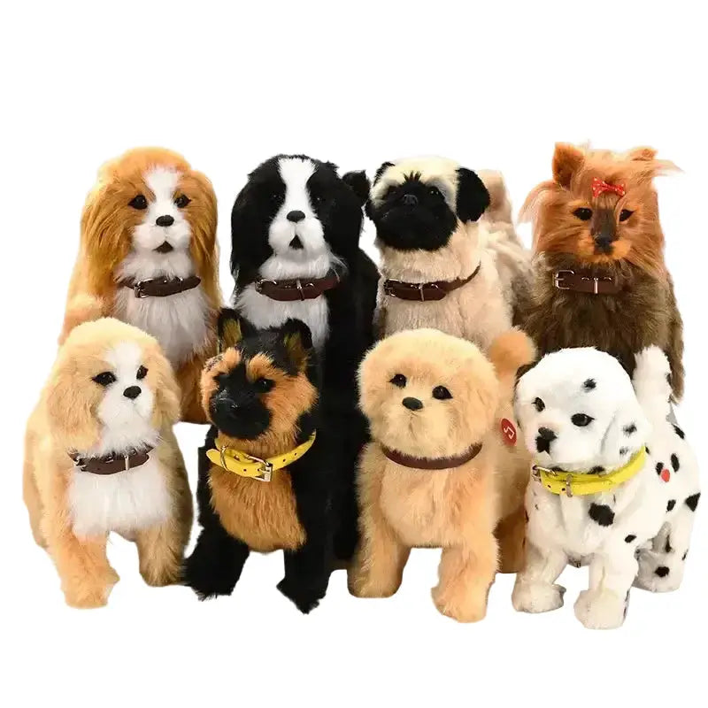 Simulation Electric Plush Dog Toy with Voice Control, Music & Walking Features – view 2