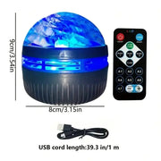 Habicare Northern Lights Starry Sky Projector LED Night Light with Remote Control Northern Lights Starry Sky Projector LED Night Light with Remote Control