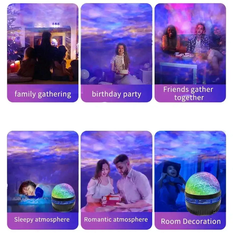 Habicare Northern Lights Starry Sky Projector LED Night Light with Remote Control Northern Lights Starry Sky Projector LED Night Light with Remote Control