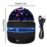 Habicare Northern Lights Starry Sky Projector LED Night Light with Remote Control Northern Lights Starry Sky Projector LED Night Light with Remote Control