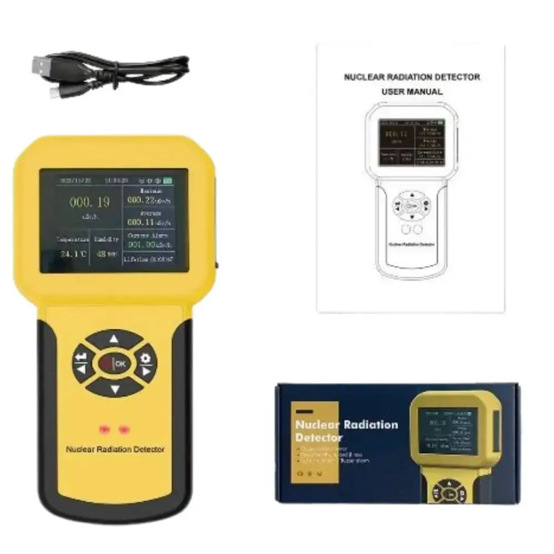 Habicare HBC Nuclear Radiation Detector Geiger Habicare Handheld Nuclear Radiation Detector
