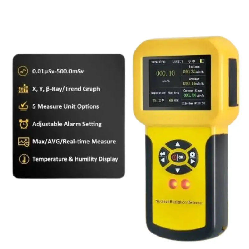 Habicare HBC Nuclear Radiation Detector Geiger Habicare Handheld Nuclear Radiation Detector