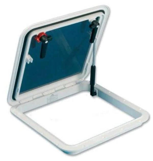 Deck Hatch 480mm x 480mm Nuova Rade UV Resistant Polycarbonate With Tinted Window For Marine Use
