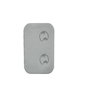 Nuova Rade Compact 607mm x 243mm Small Narrow Grey Deck Hatch With 180 Degree Opening For Marine Vessels