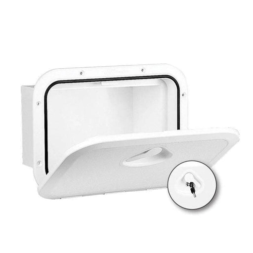 Rectangular Hatch With Box White By Nuova Rade Premium Marine Access For Sailboats With 180 Degree Opening Dry Box