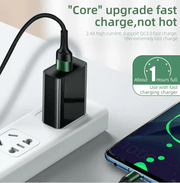 techplus Type-C Nylon Braided Cable 1M – Fast Charging USB-C Phone Cable Type C Nylon Braided USB C Cable 1M Fast Charging