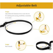 Habicare SS Nylon Hands-Free Dog Leash (2.5×250cm) Nylon Hands-Free Dog Leash (2.5×250cm)