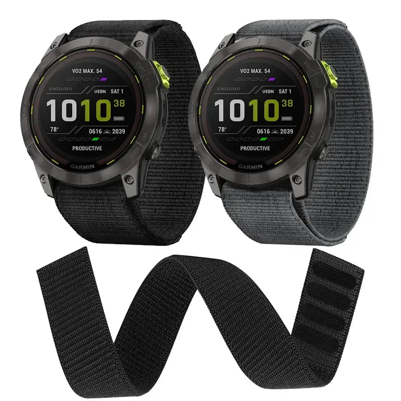 Nylon Hook & Loop Strap for the Garmin Instinct 2/2S (available in 2 colours) – view 1