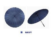 dealonline.co.nz dealonlinenz 24-Rib Umbrella with Carrying Cover - Arc 130CM NAVY Navy 24 Rib Umbrella Arc 130cm Manual Open