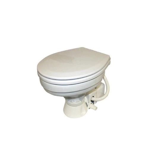 Ocean Tech Comfort Toilet Large Bowl for Marine Use and RVs with Quiet Macerator – view 1