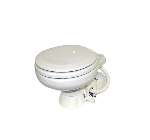 Ocean Tech Electric Space Saver Toilet for Boats and RVs Compact Low Water Quiet Flush