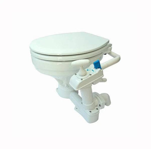 Ocean Tech Manual Large Bowl Toilet Marine Head With Large Seat For Comfortable Voyages Durable Boat Owners