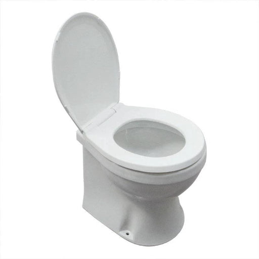 Ocean Tech 24V Electric Toilet With Soft Close Seat Built In Macerator For Boats And Yachts Luxury Marine Head