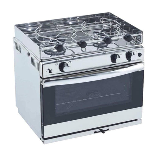 Open Sea 2 Burner Oven With Grill Marine Gas Range For Boat Galley Stainless Steel Durable Yacht Kitchen