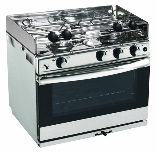 Open Sea Marine RV 3 Burner Oven With Grill For Yachts Rugged Marine Grade Stainless Steel Stove