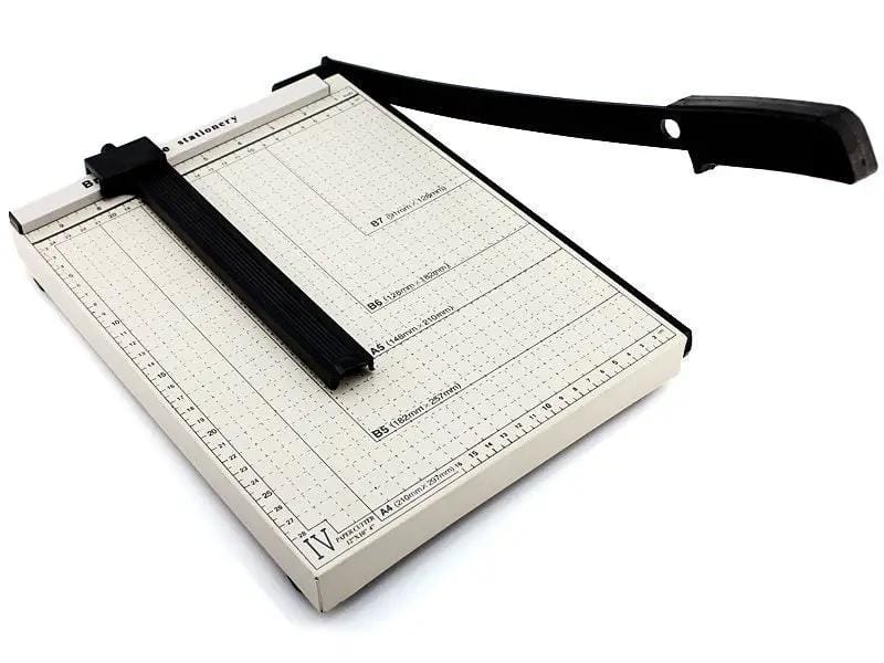 dealonline.co.nz dealonlinenz Paper Cutter WHITE A4 Size A4 Paper Cutter With Adjustable Guide And Wide Base