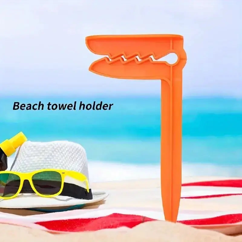 Outdoor Beach & Picnic Mat Towel Holder – Windproof Camping Tool (4pcs) – view 4