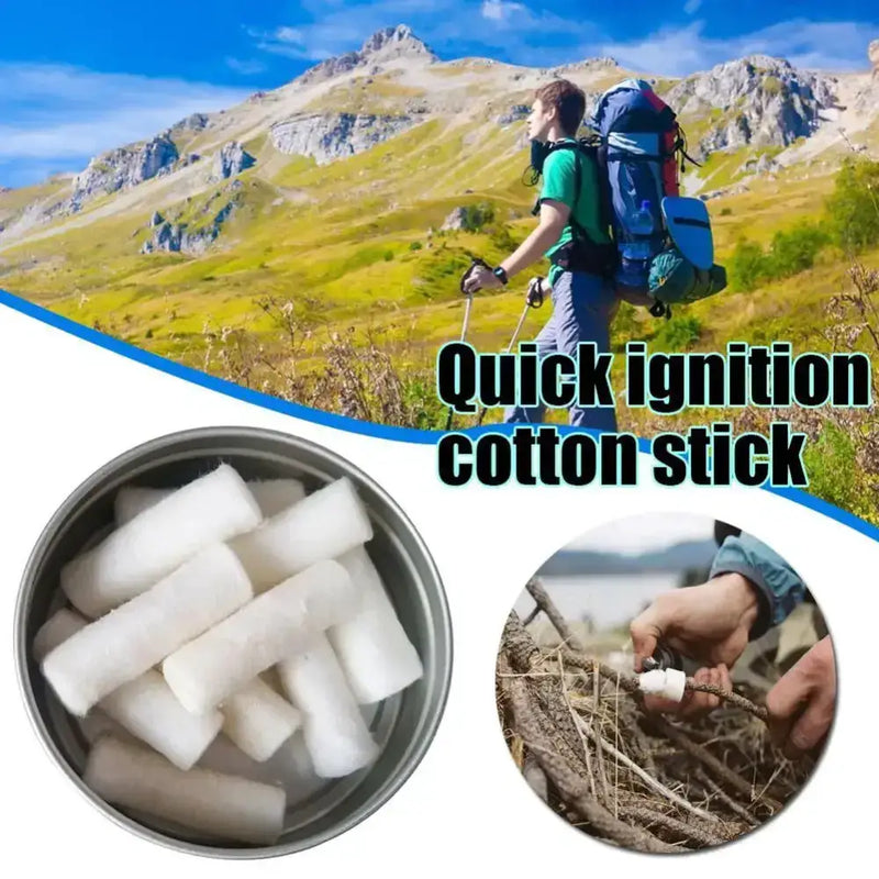 Habicare SS Wax Braided Paraffin Swabs Habicare Wax Braided Paraffin Fire Starters with Tin