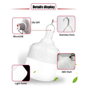 Habicare SS Outdoor USB Rechargeable LED Lamp Habicare USB Rechargeable LED Camping Lamp