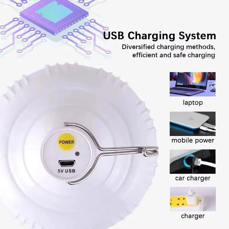 Habicare SS Outdoor USB Rechargeable LED Lamp Habicare USB Rechargeable LED Camping Lamp