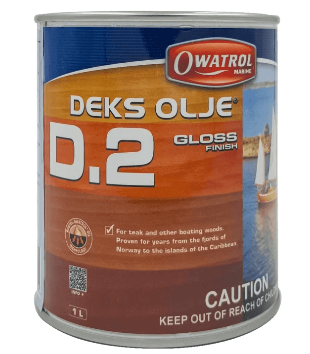 Owatrol Deks Olje 2 Gloss Top Coat Flexible Timber Finish