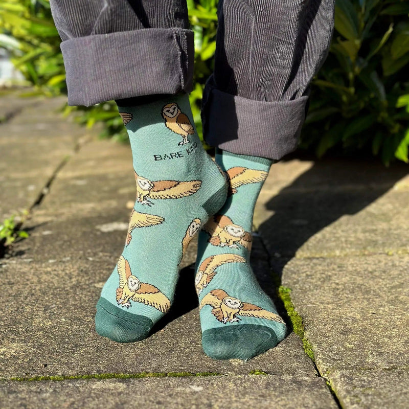 Barekind NZ Socks Save the Barn Owls Bamboo Socks Save the Barn Owls Bamboo Socks