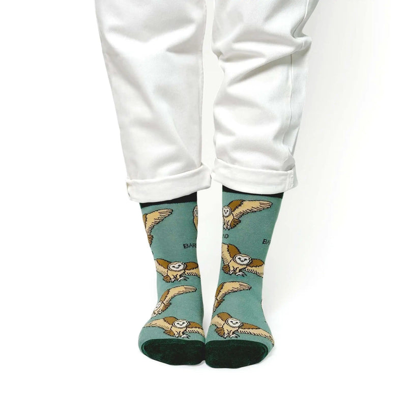 Barekind NZ Socks Save the Barn Owls Bamboo Socks Save the Barn Owls Bamboo Socks